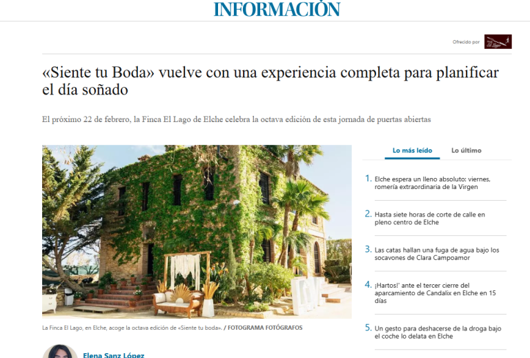 Periodico, Siente tu Boda 2025